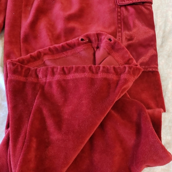 BCBG Maxazria velvet pants red size M - Picture 5 of 5